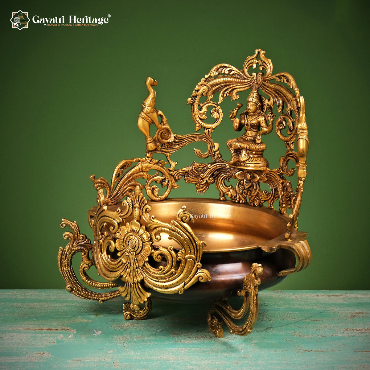 Brass Laxmi Urli – Traditional Prosperity Décor | Gayatri Heritage
