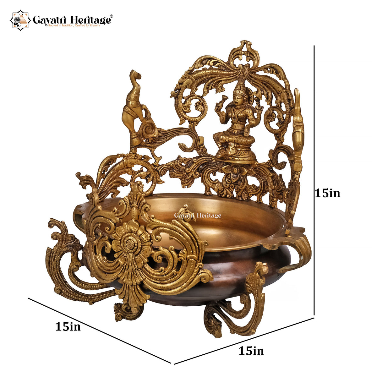 Brass Laxmi Urli – Traditional Prosperity Décor | Gayatri Heritage
