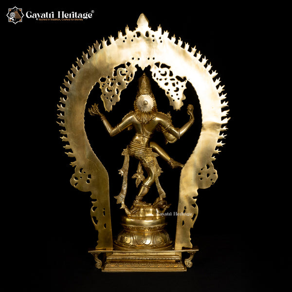 Brass Nataraja Statue – Divine Dance of Shiva | Gayatri Heritage