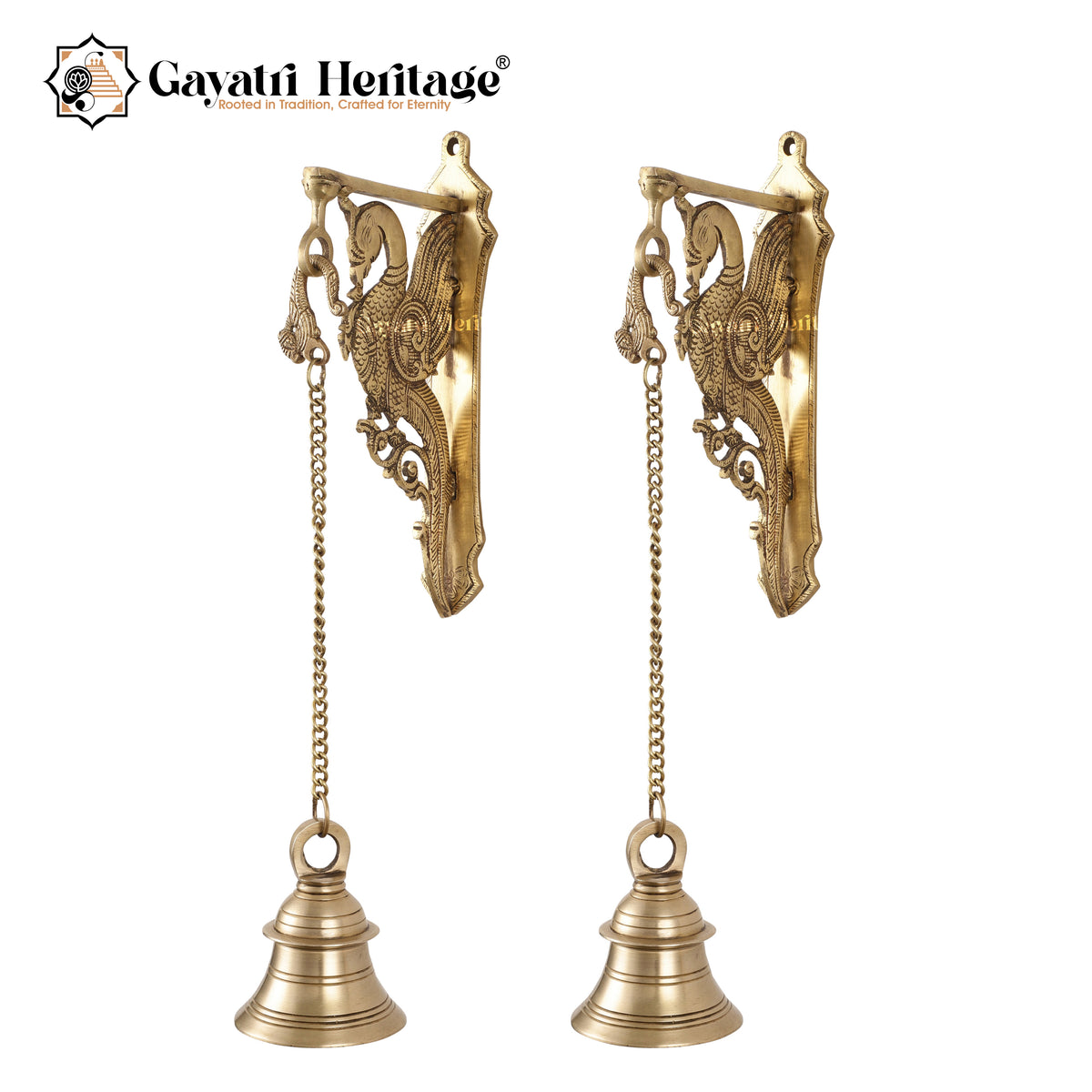 Brass Peacock Wall Hanger – Artistic Hanging Décor | Gayatri Heritage