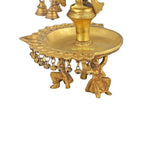 Brass Peacock Design Deepam – Graceful Lighting Art | Gayatri Heritage