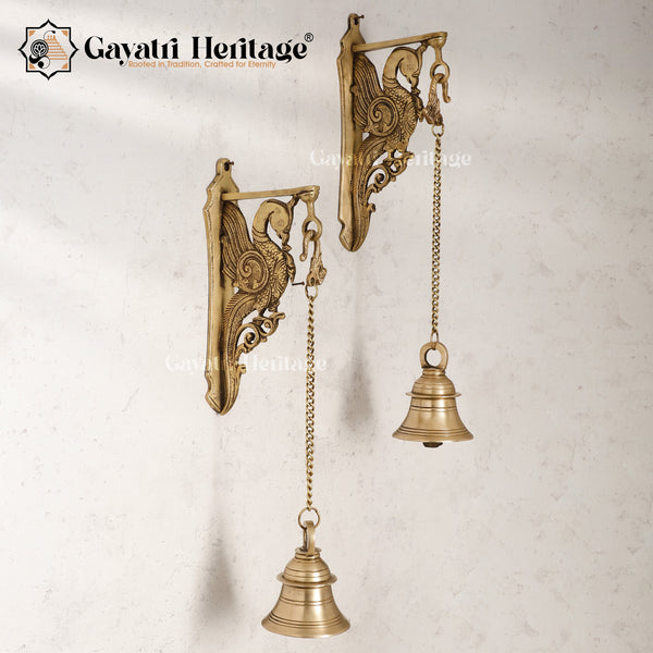 Brass Peacock Wall Hanger – Artistic Hanging Décor | Gayatri Heritage