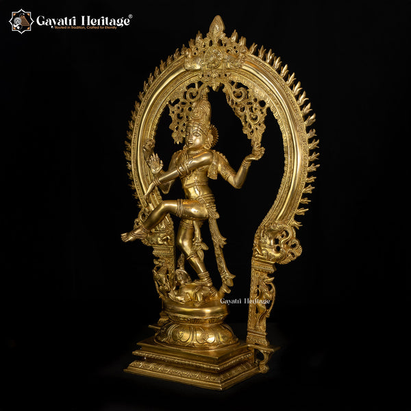 Brass Nataraja Statue – Divine Dance of Shiva | Gayatri Heritage