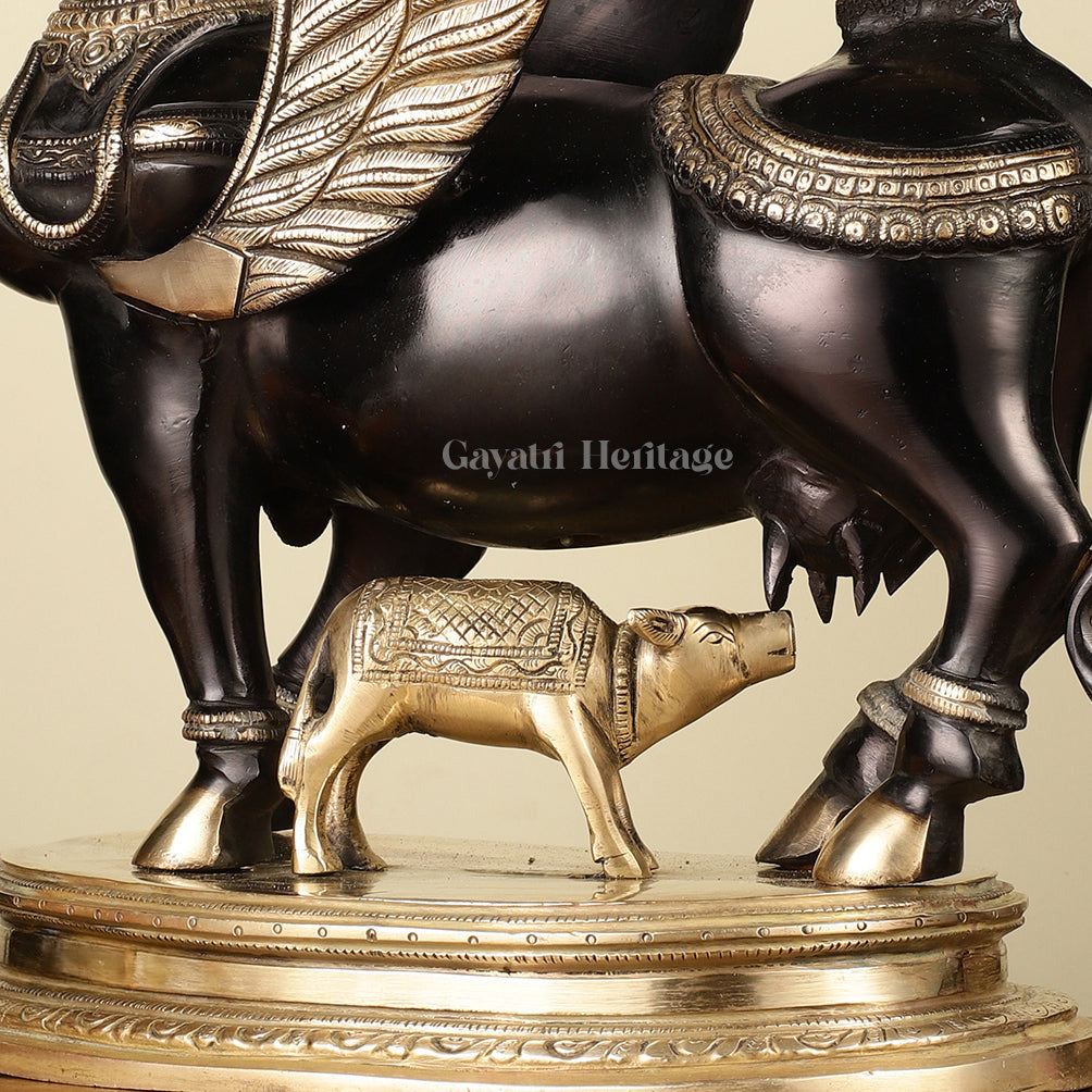 Sacred Brass Kamdhenu Cow – A Symbol of Prosperity, Nurturing, and Abundance | Gayatri Heritage