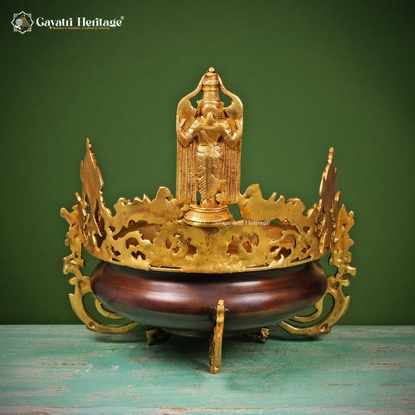 Brass Dasavtar Urli – Traditional Spiritual Decor | Gayatri Heritage