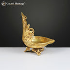 Brass Ganesh & Laxmi Diya Lamp (Pair) – Light of Prosperity | Gayatri Heritage