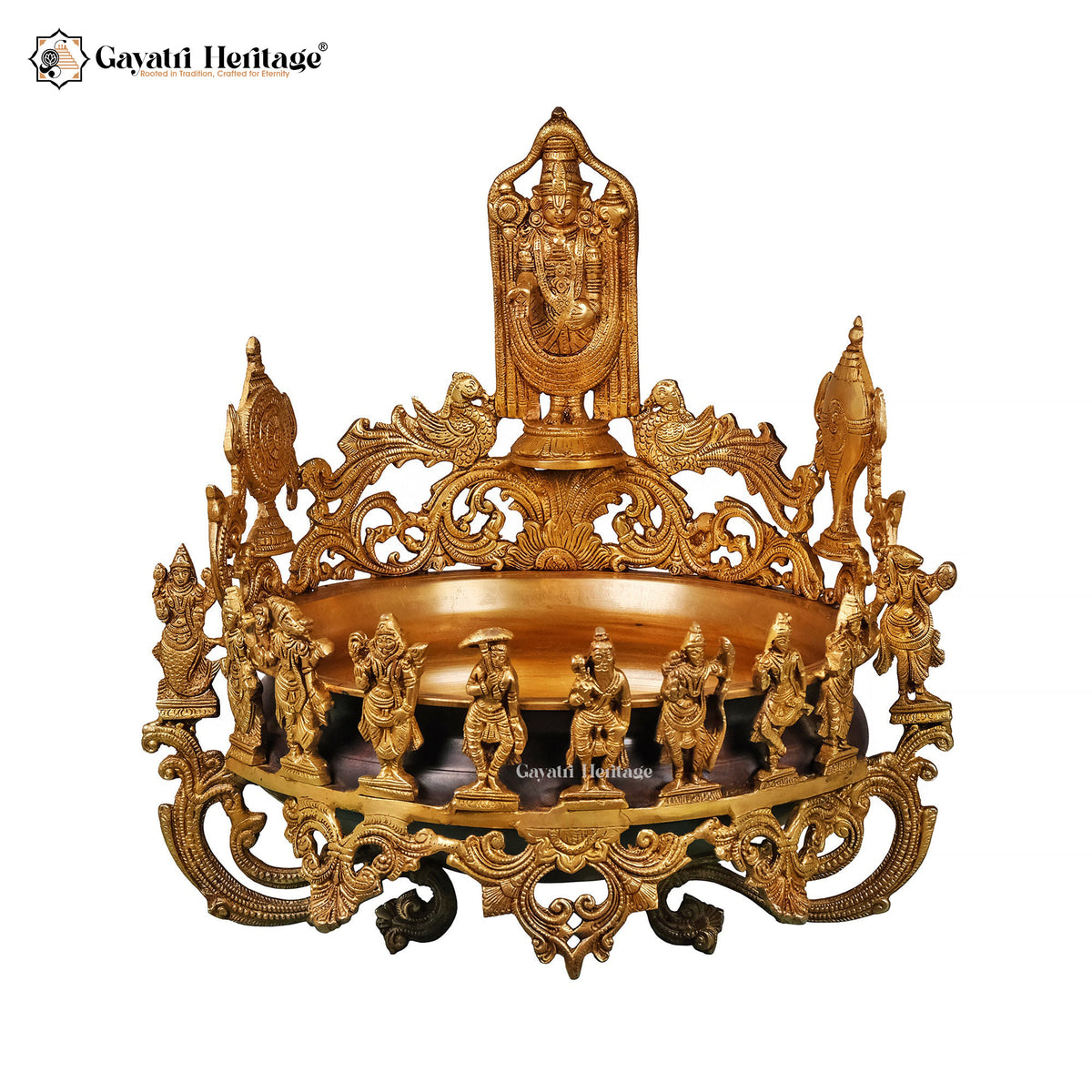 Brass Dasavtar Urli – Traditional Spiritual Decor | Gayatri Heritage