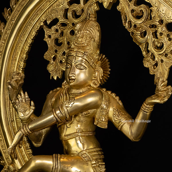 Brass Nataraja Statue – Divine Dance of Shiva | Gayatri Heritage