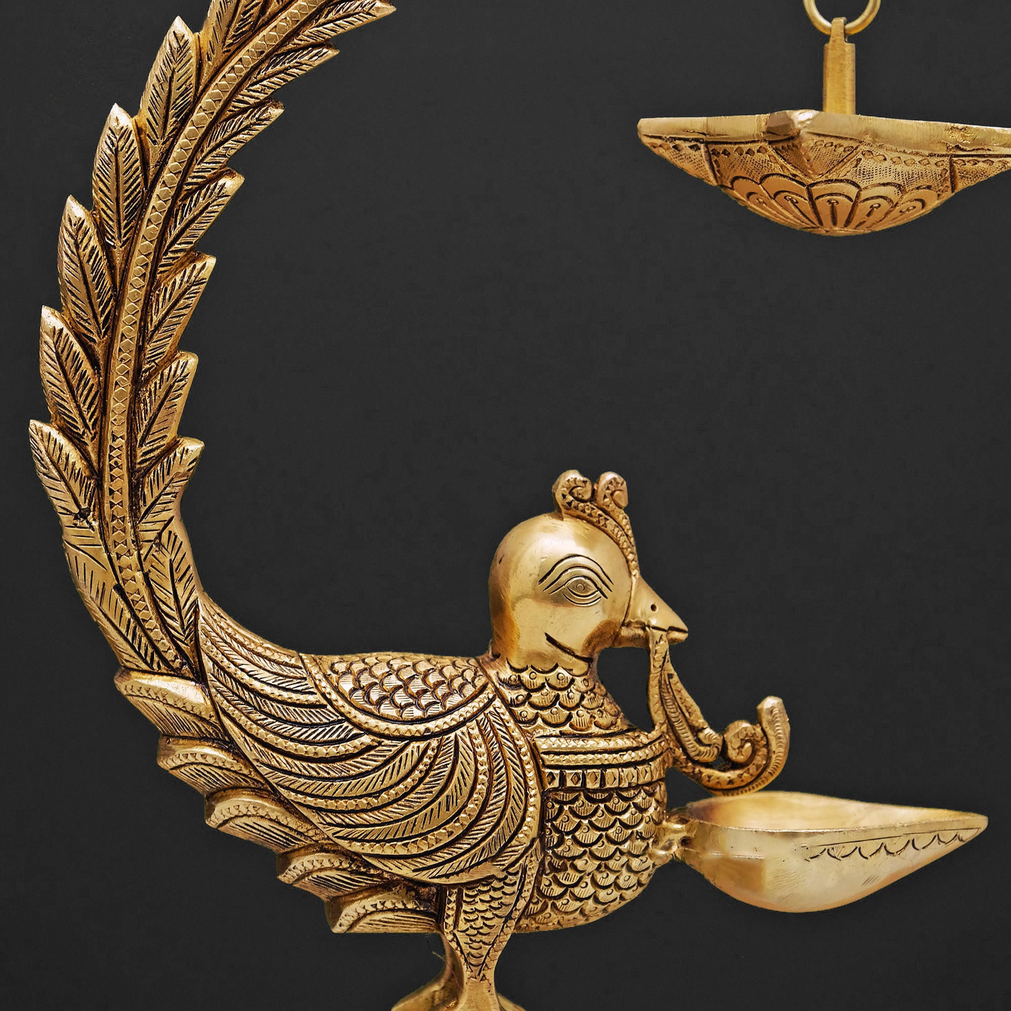 Brass Peacock Diya – Graceful Illumination for Every Occasion | Gayatri Heritage
