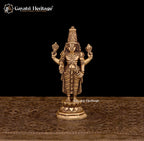 Brass Tirupati Balaji Statue/ Venkateshwara Idol – Sacred Elegance | Gayatri Heritage