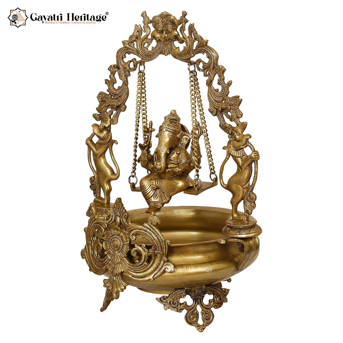 Brass Ganesh Urli – Sacred Ritual Decor for Blessings | Gayatri Heritage