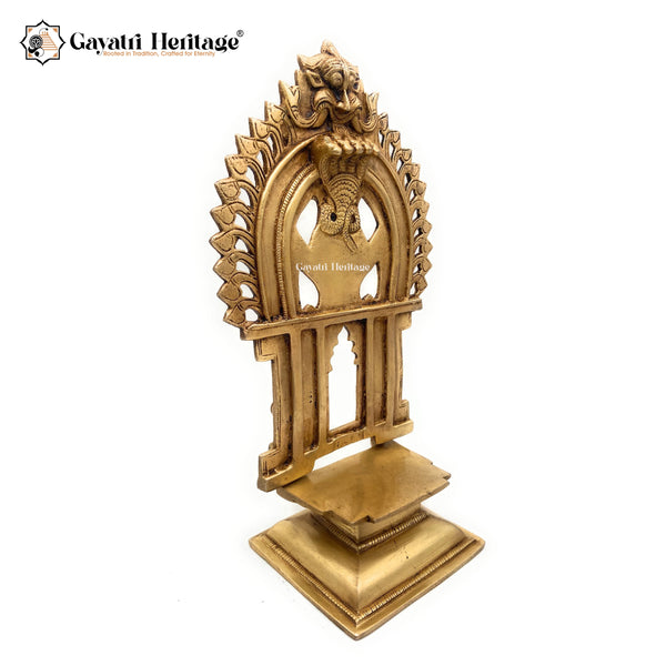 Brass Prabhavali with Stand – Elegant Divine Frame | Gayatri Heritage