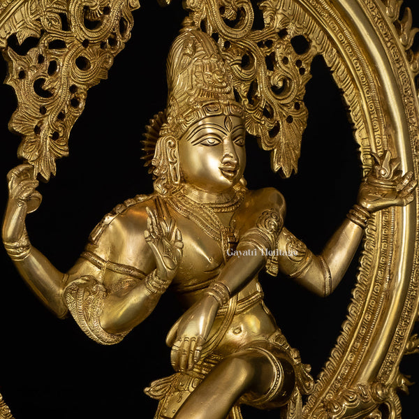 Brass Nataraja Statue – Divine Dance of Shiva | Gayatri Heritage