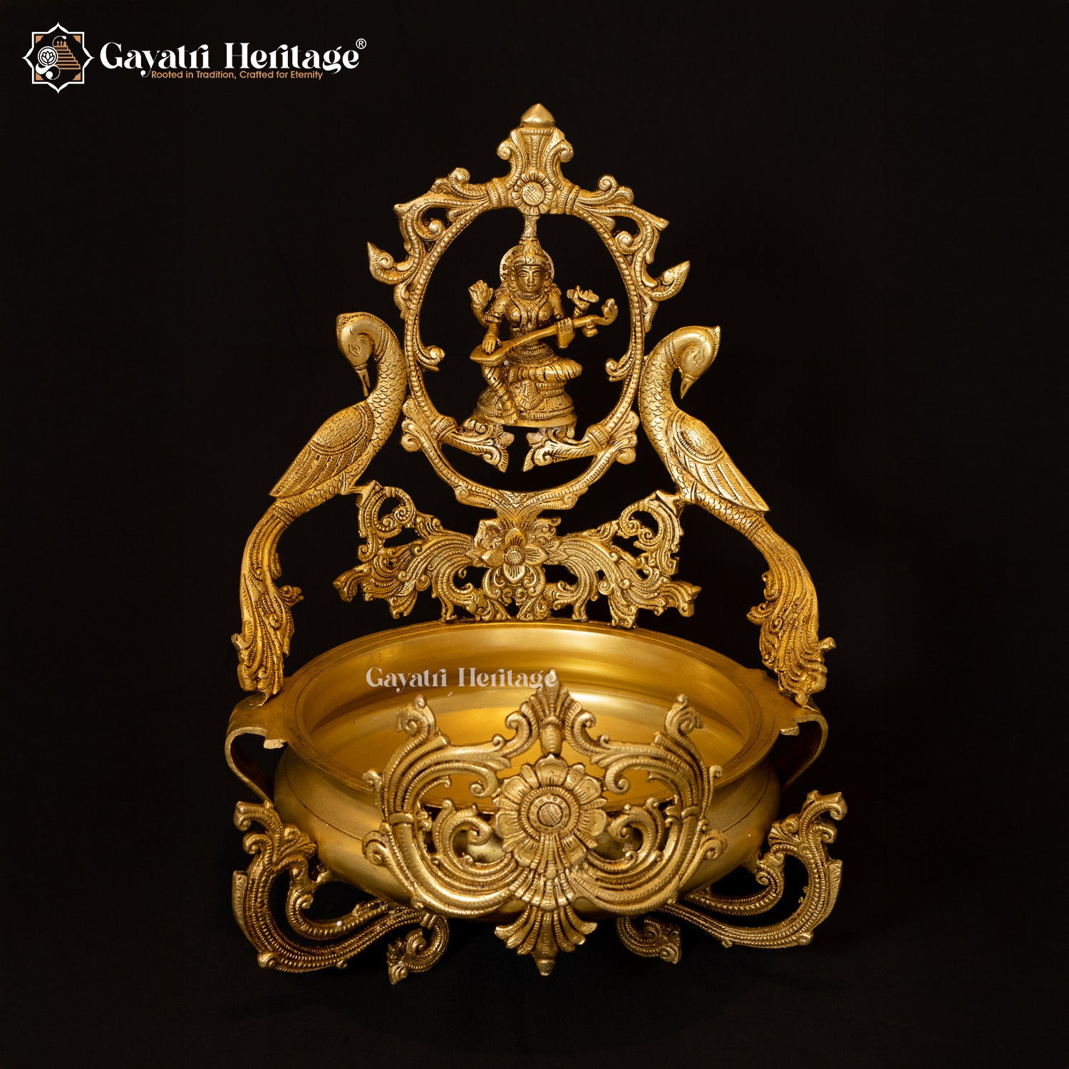 Brass Saraswati Urli – Divine Home Décor | Gayatri Heritage