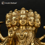Brass Gayatri Devi Idol – Divine Goddess of Wisdom | Gayatri Heritage
