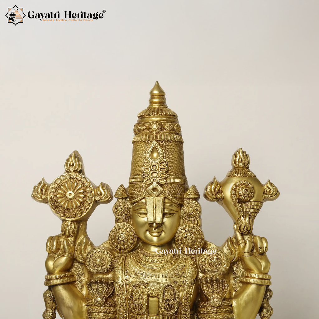 Brass Venkateshwara Statue – Divine Lord Tirupati Idol
