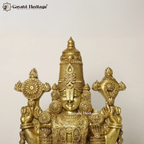 Brass Venkateshwara Statue – Divine Lord Tirupati Idol