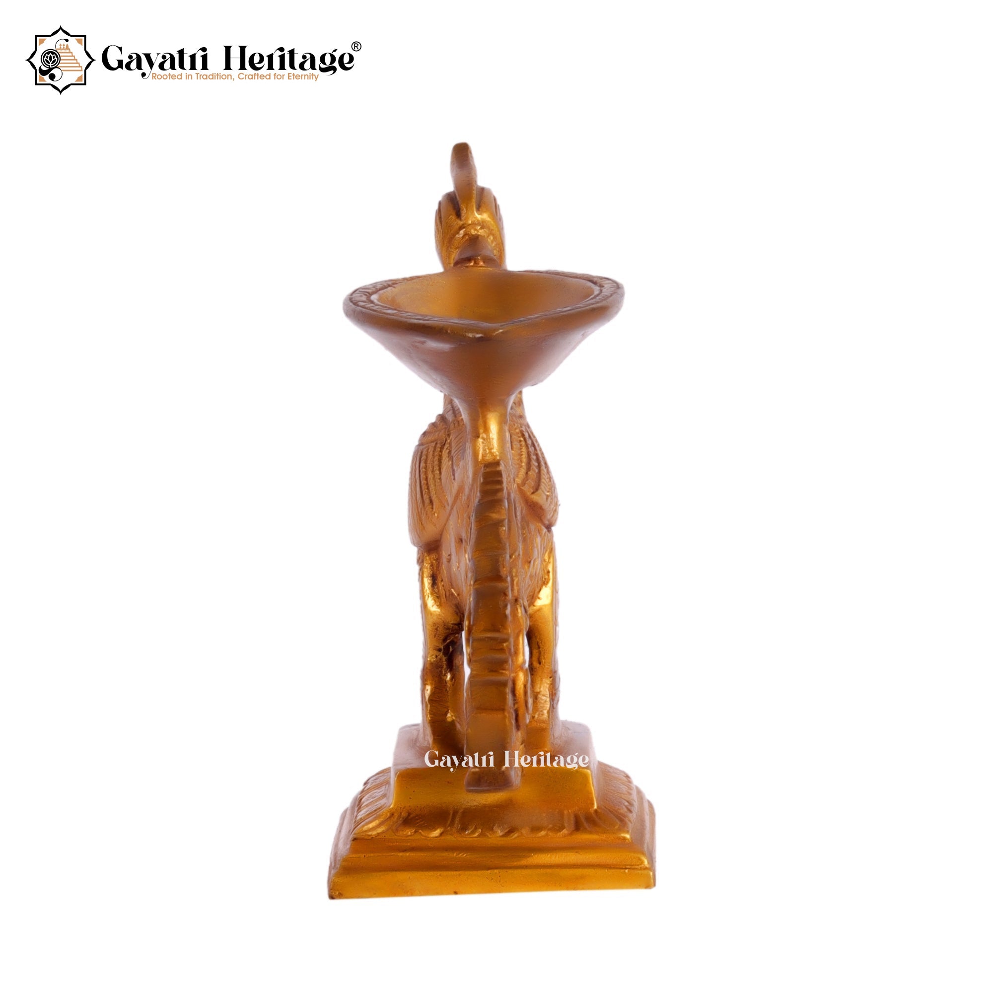 Brass Peacock Diya – Elegant Lighting Decor | Gayatri Heritage