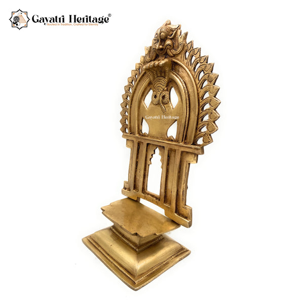 Brass Prabhavali with Stand – Elegant Divine Frame | Gayatri Heritage