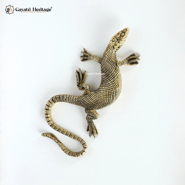 Brass Decorative Lizard – Unique Home Décor Accent | Gayatri Heritage