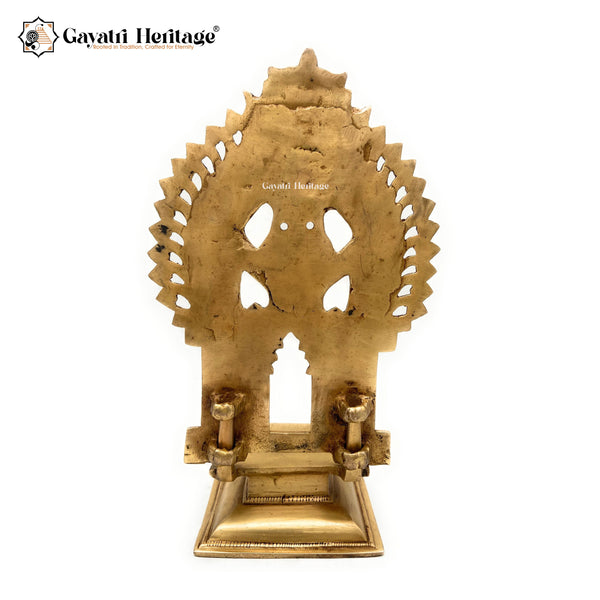 Brass Prabhavali with Stand – Elegant Divine Frame | Gayatri Heritage