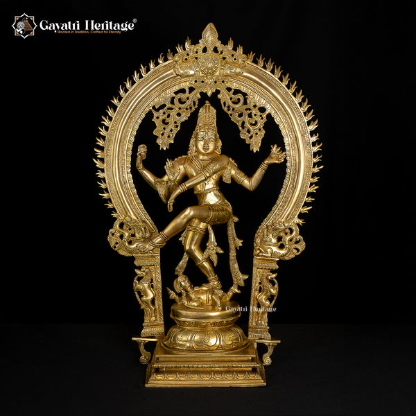 Brass Nataraja Statue – Divine Dance of Shiva | Gayatri Heritage