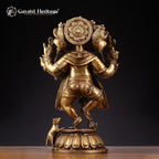 Brass Panchmukhi Ganesha – Antique Finish Charm | Gayatri Heritage