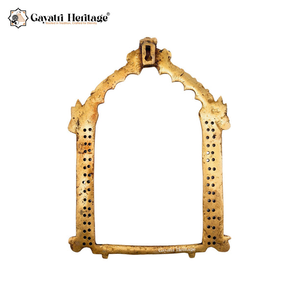 Brass Wall Decor Frame – Elegant Spiritual Art | Gayatri Heritage
