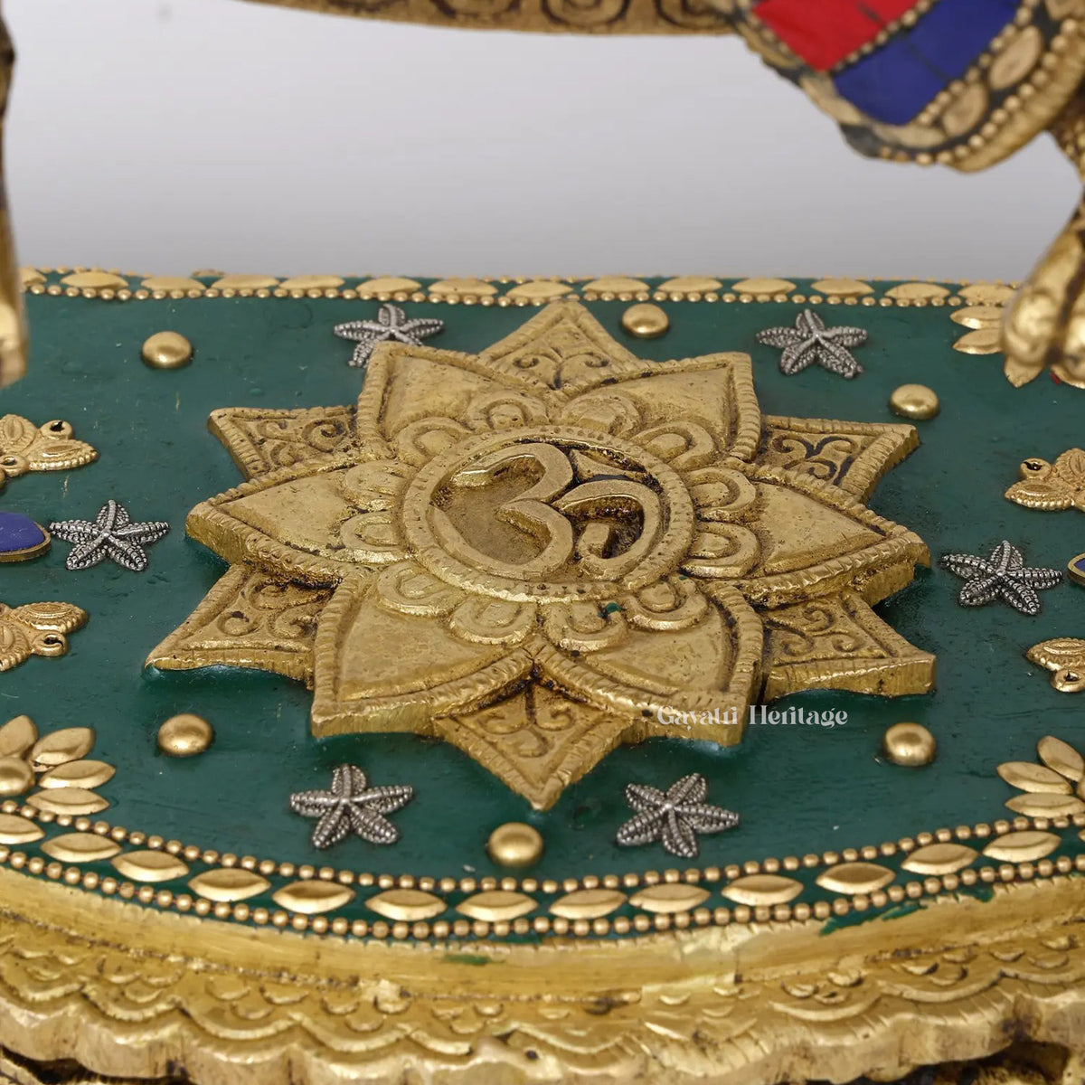 Brass Radha Krishna Jhula – Divine Stone Work Craft | Gayatri Heritage