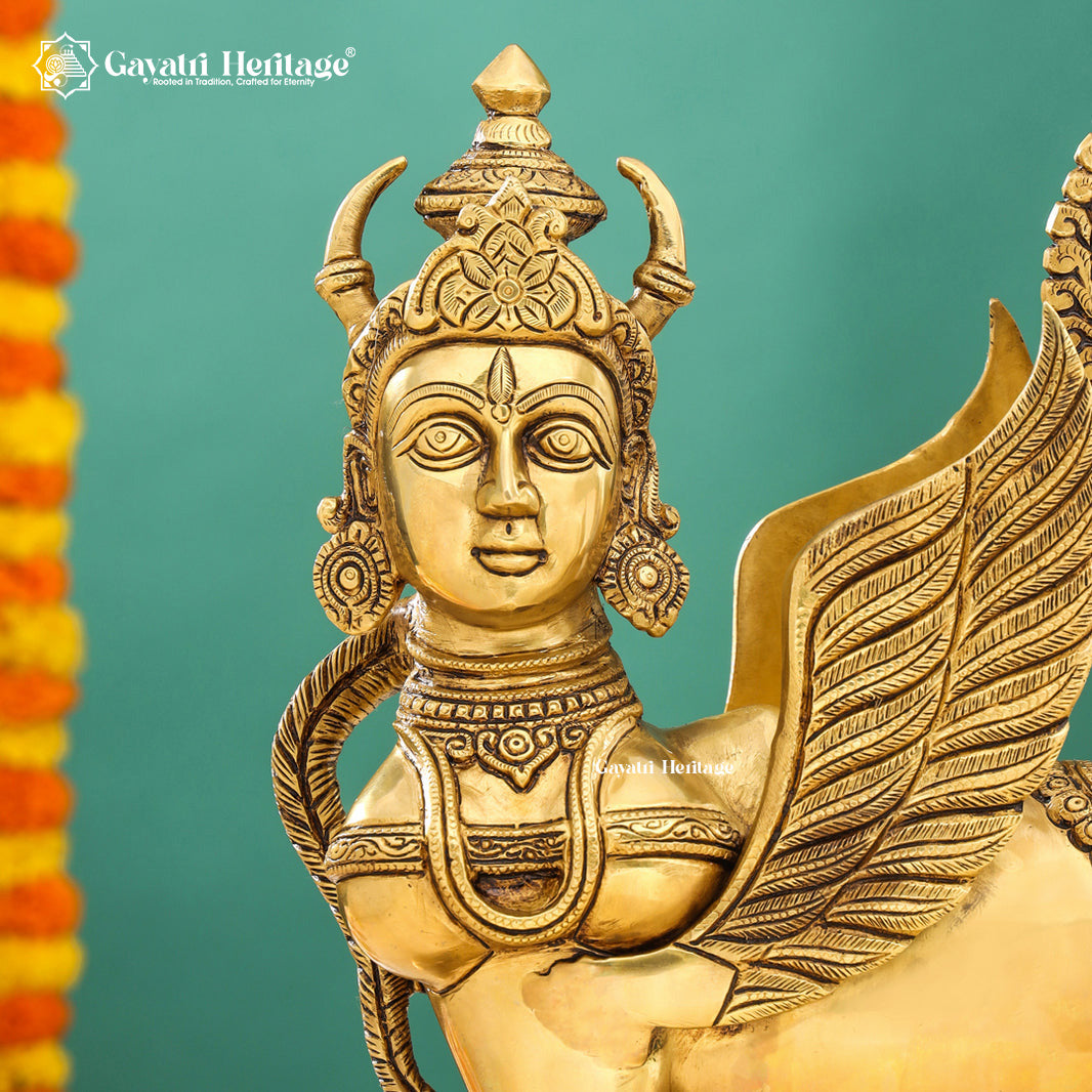 Brass Kamadhenu Cow and Calf – Divine Blessings Symbol | Gayatri Heritage