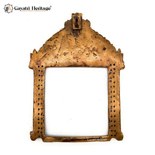 Brass Prabhavali Frame Wall Decoration – Elegant Spiritual Accent | Gayatri Heritage