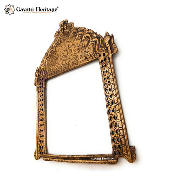 Brass Prabhavali Frame Wall Decoration – Elegant Spiritual Accent | Gayatri Heritage