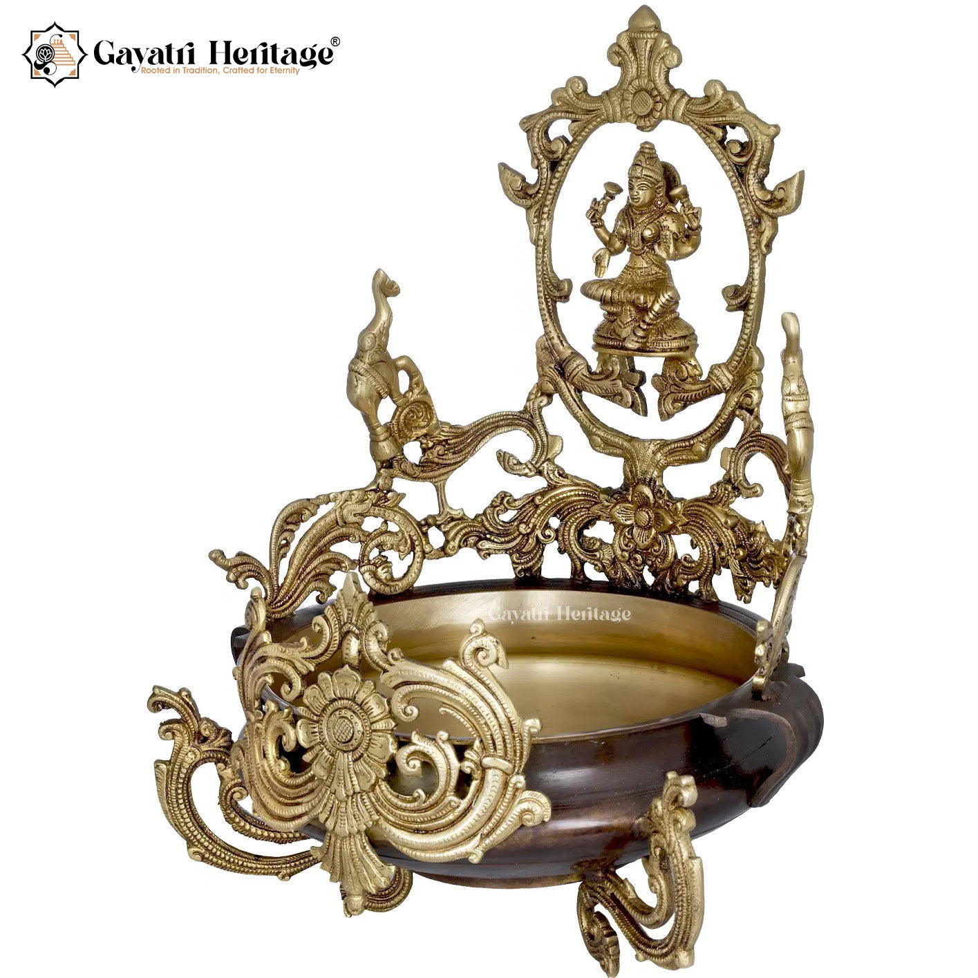Brass Laxmi Urli – Divine Prosperity Decor | Gayatri Heritage