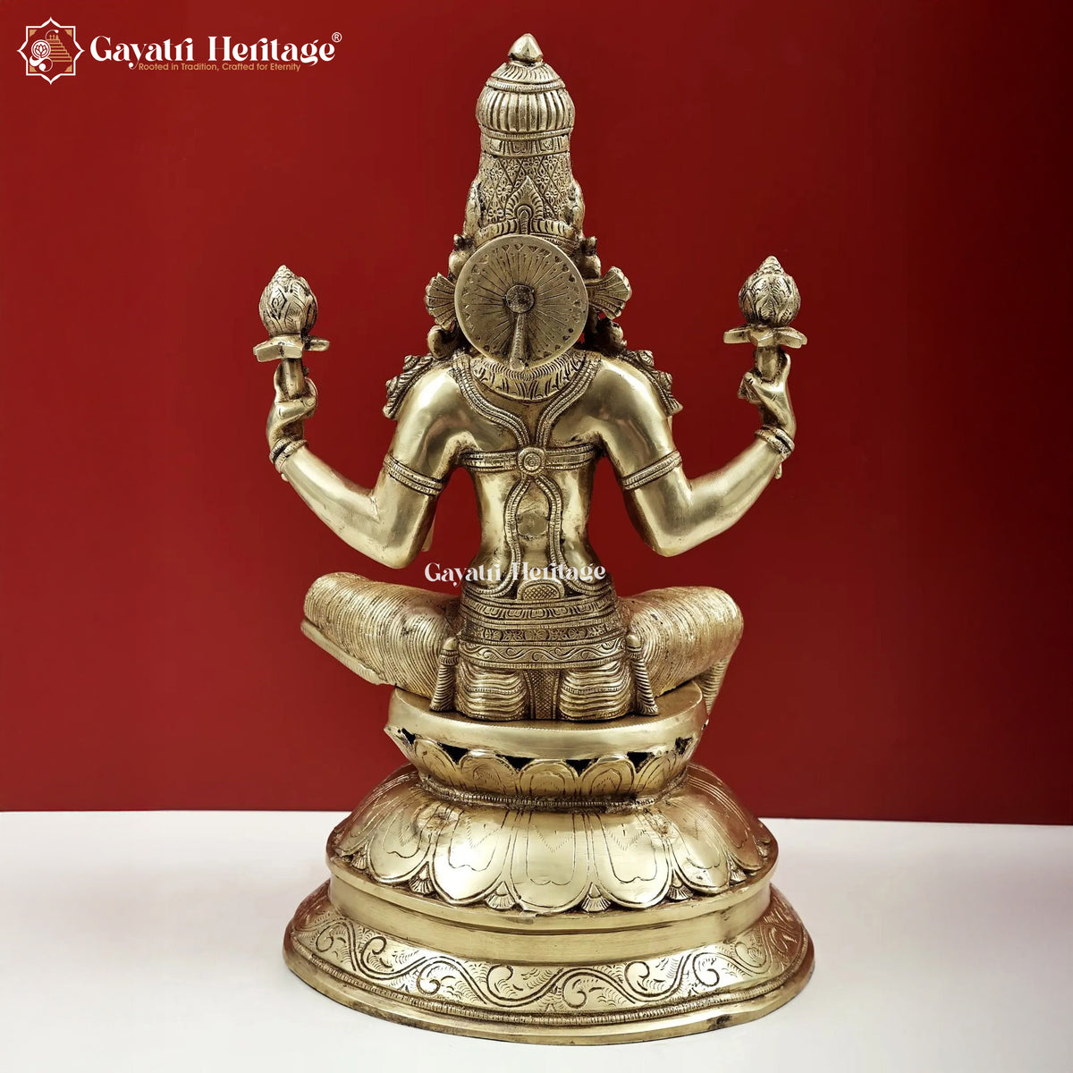 Brass Lakshmi Idol – Divine Prosperity Statue | Gayatri Heritage