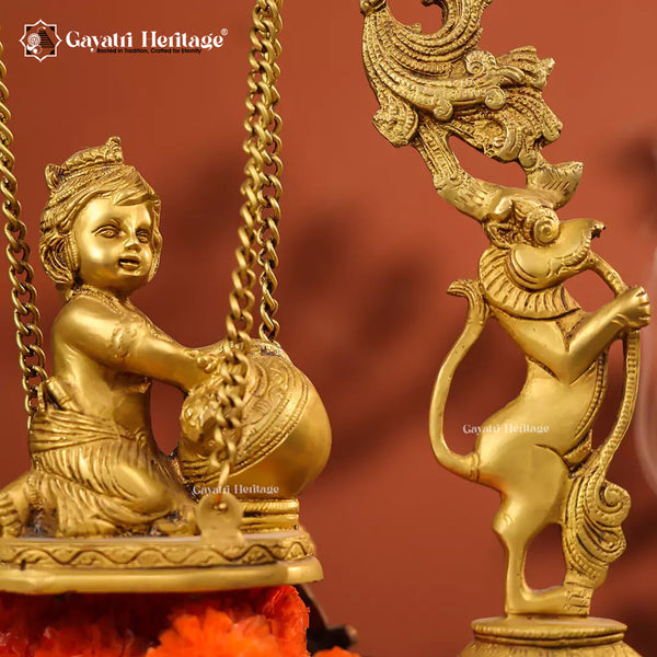 Brass Bal Gopal Urli – Sacred Décor for Auspicious Beginnings | Gayatri Heritage