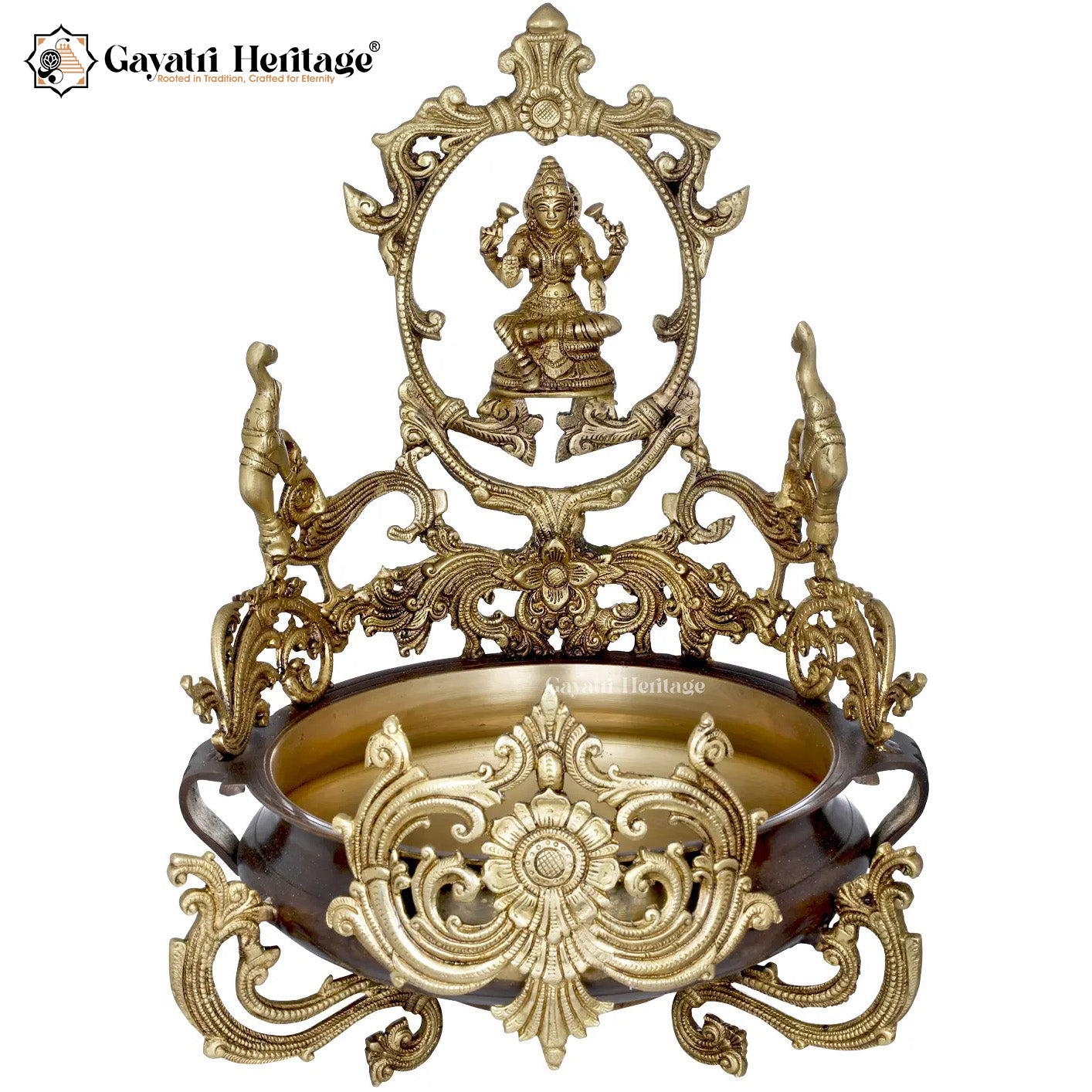 Brass Laxmi Urli – Divine Prosperity Decor | Gayatri Heritage