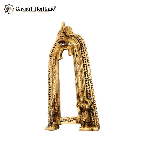 Brass Prabhavali Frame – Elegant Divine Wall Accent | Gayatri Heritage