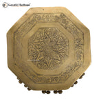 Brass Octagon Shape Chowki – Elegant Ritual Base | Gayatri Heritage