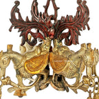 Brass Peacock Hanging Decoration – Elegant Home Accent