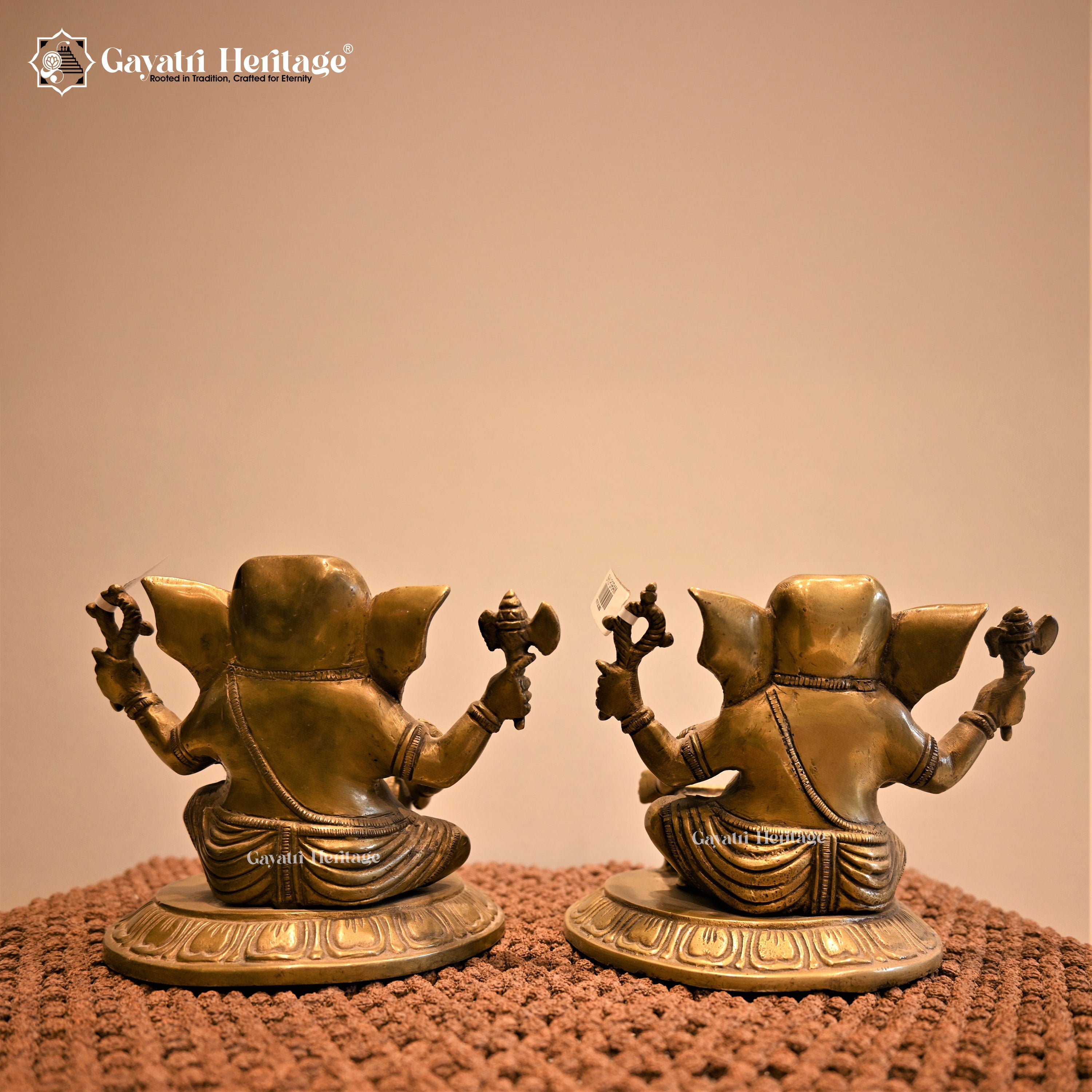 Brass Music Ganesha – Divine Harmony Figurine | Gayatri Heritage