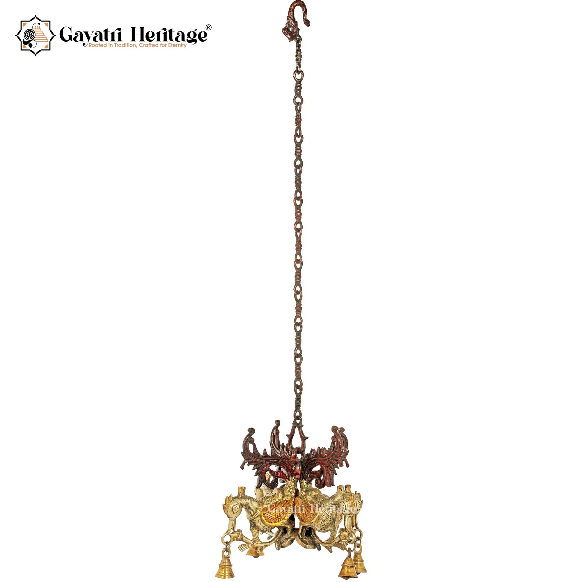 Brass Peacock Hanging Decoration – Elegant Home Accent
