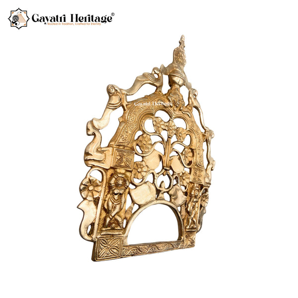 Brass Prabhavali Arch for Wall Decoration – Divine Frame of Elegance | Gayatri Heritage