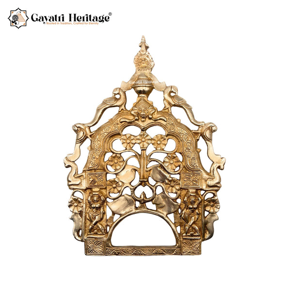 Brass Prabhavali Arch for Wall Decoration – Divine Frame of Elegance | Gayatri Heritage