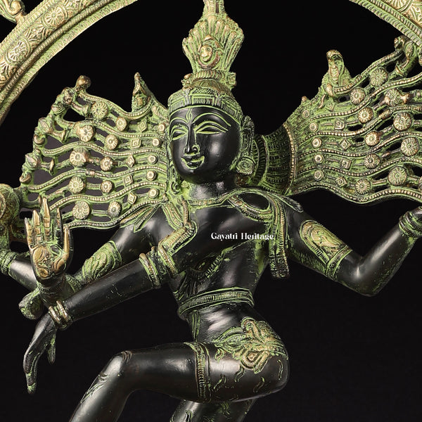 Brass Dancing Natrajan Sculpture – Symbol of Universal Rhythm | Gayatri Heritage