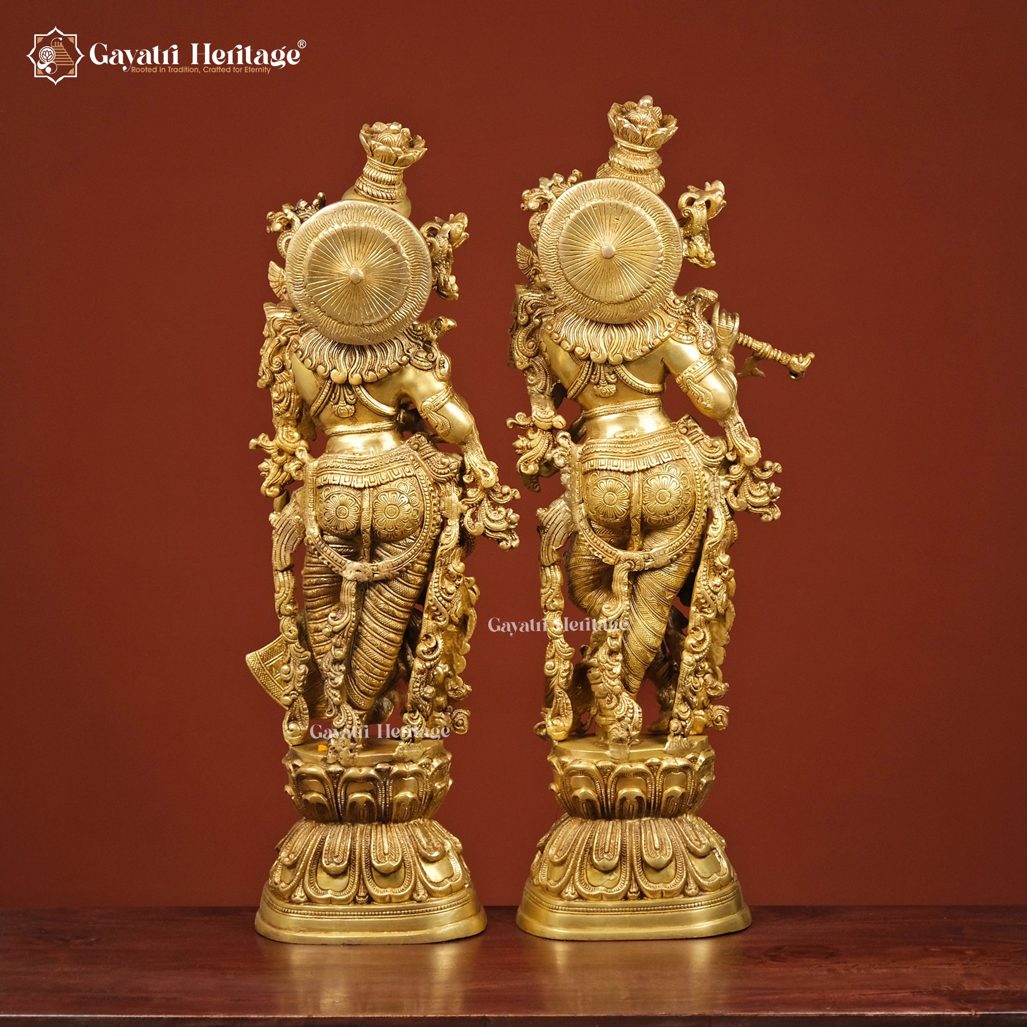 Brass Radha Krishna Statue – Divine Art for Your Home | Gayatri Heritage
