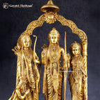 Brass Ram Darbar Statue – Divine Royalty in Brass | Gayatri Heritage