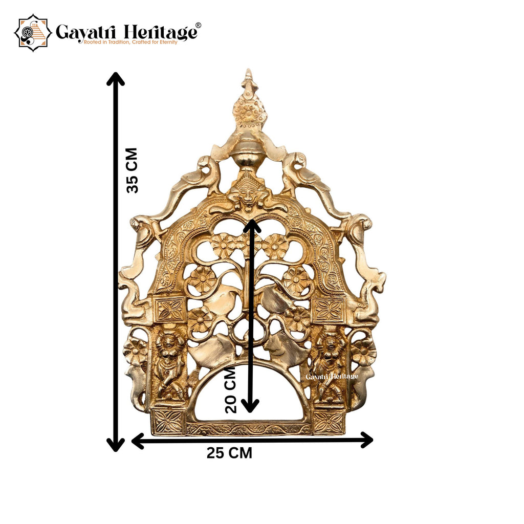 Brass Prabhavali Arch for Wall Decoration – Divine Frame of Elegance | Gayatri Heritage