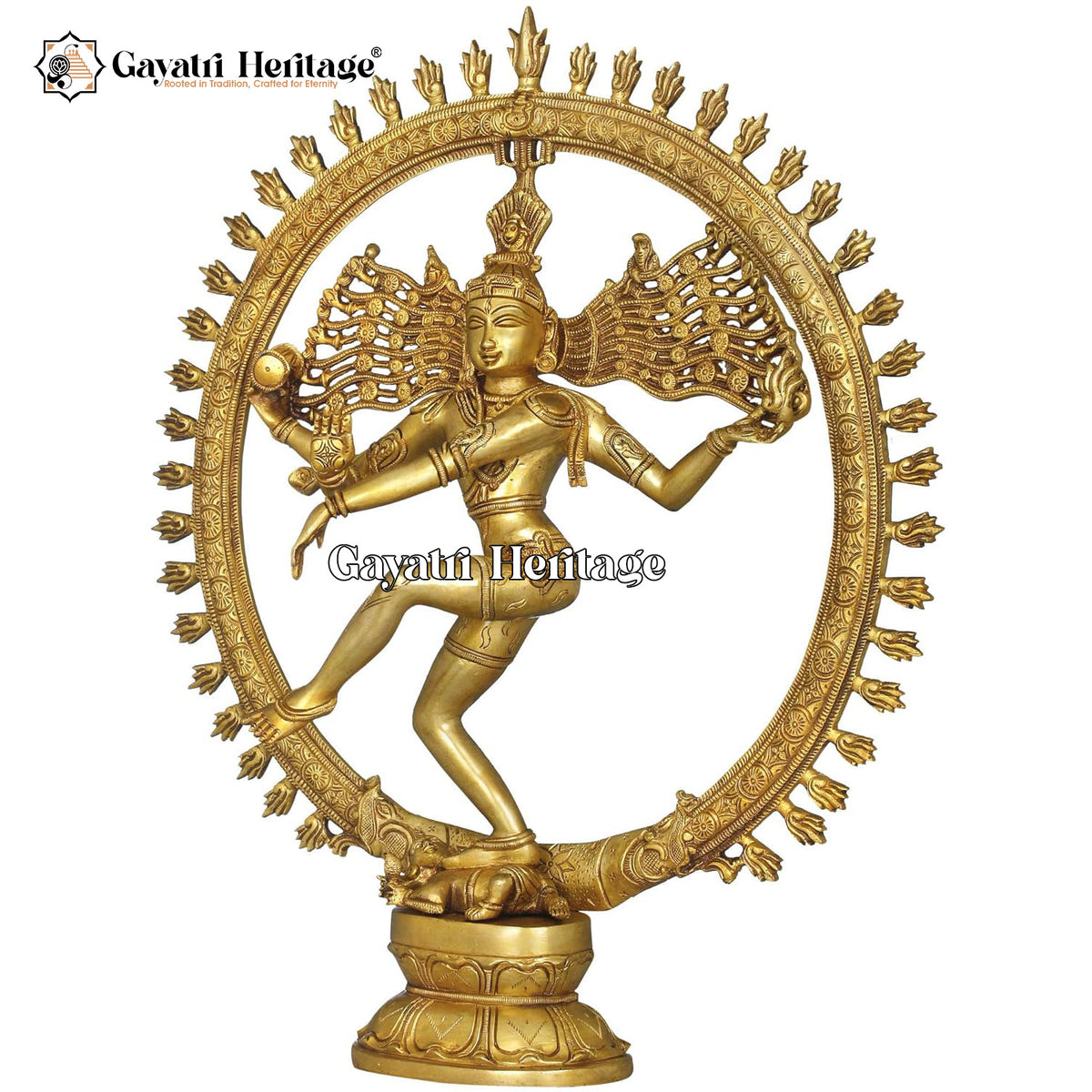 Brass Natrajan Statue – Iconic Dancing Shiva | Gayatri Heritage