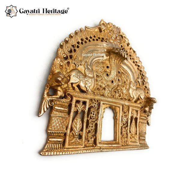 Brass Prabhavali Arch/Wall Decoration Art – Exquisite Spiritual Décor | Gayatri Heritage