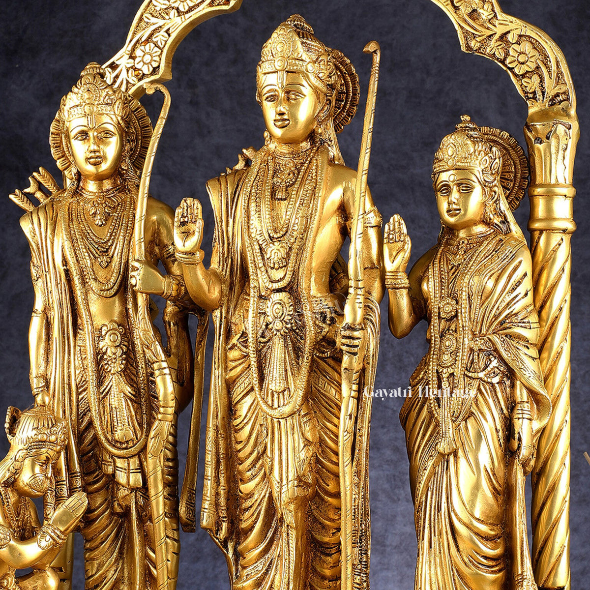 Brass Ram Darbar Statue – Divine Royalty in Brass | Gayatri Heritage